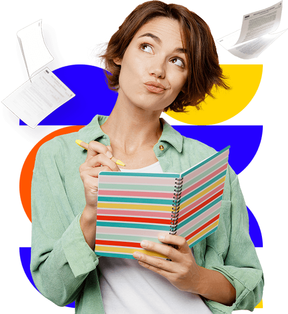 Girl With Book Image
